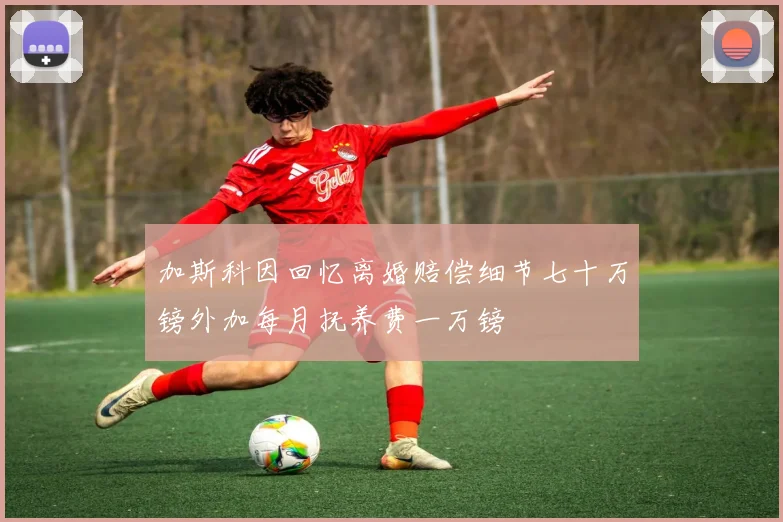 加斯科因回忆离婚赔偿细节七十万镑外加每月抚养费一万镑